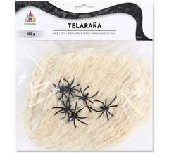 100 g de toile d'araignée blanche vieillie