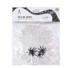 Toile d'araignée avec araignées de 100 g de différentes couleurs