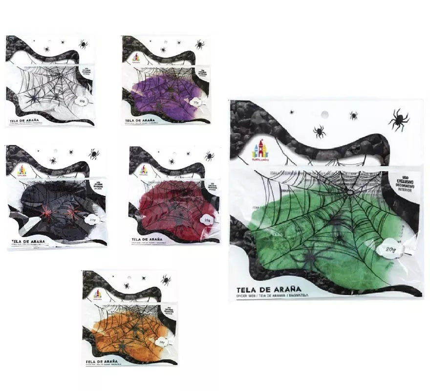 Translation missing: fr.Telaraña con arañas de 20 g en varios colores