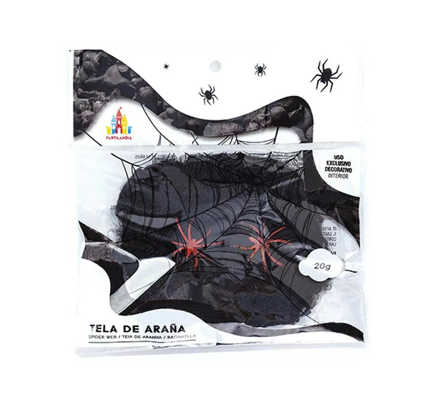Telaraña con arañas de 20 g en varios colores