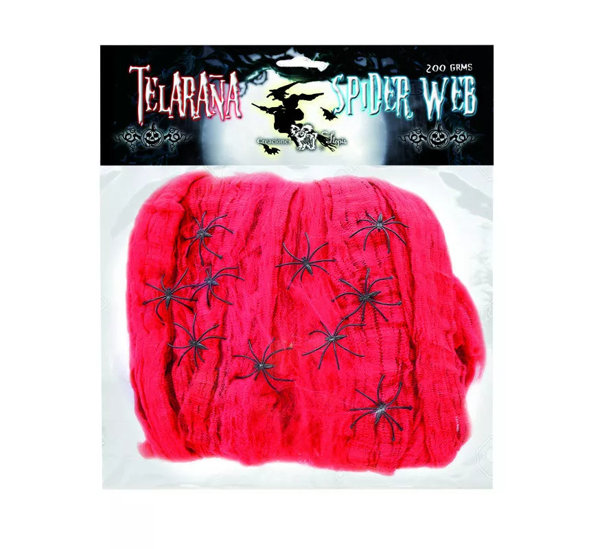Translation missing: fr.Telaraña de 200 gr con 10 Arañas de colores surtidos
