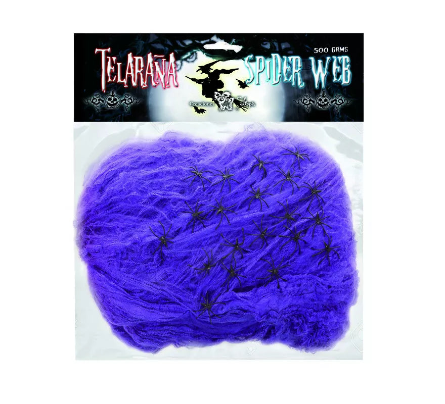 Translation missing: fr.Telaraña de 500 gr con 20 Arañas de colores surtidos