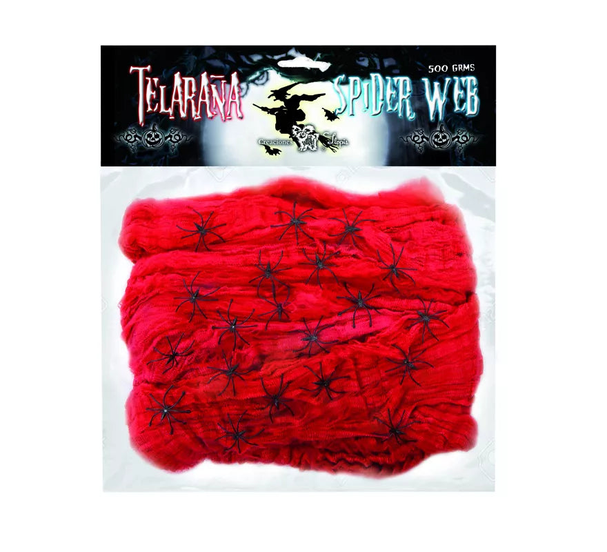 Translation missing: fr.Telaraña de 500 gr con 20 Arañas de colores surtidos