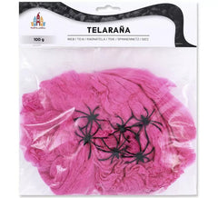 100 g de toile d'araignée fuchsia
