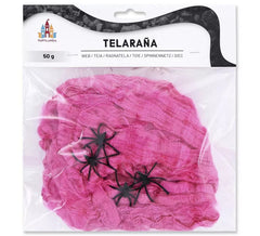 50 g de toile d'araignée fuchsia