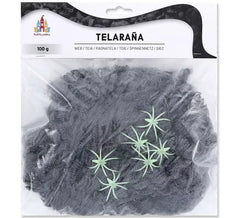 100 g de toile d'araignée grise.