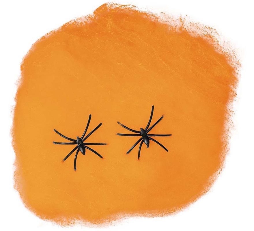 Translation missing: fr.Telaraña naranja 60 gr. para decoración Halloween