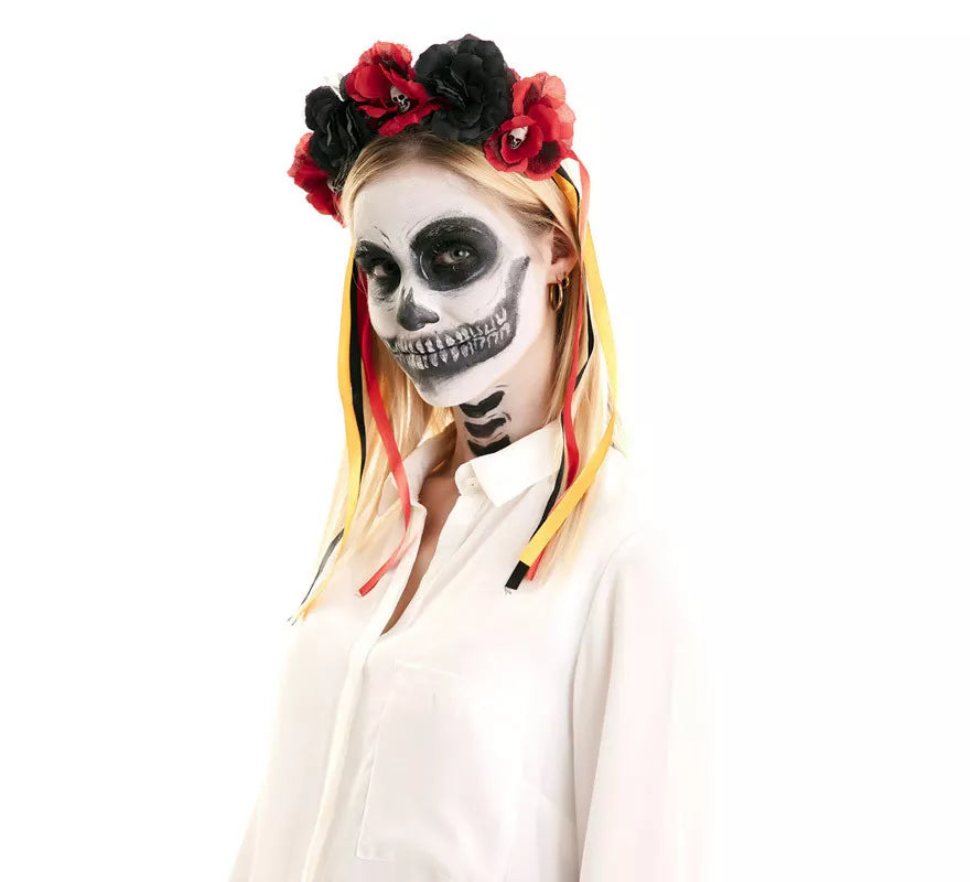 Translation missing: fr.Tiara con Rosas del Día de los Muertos