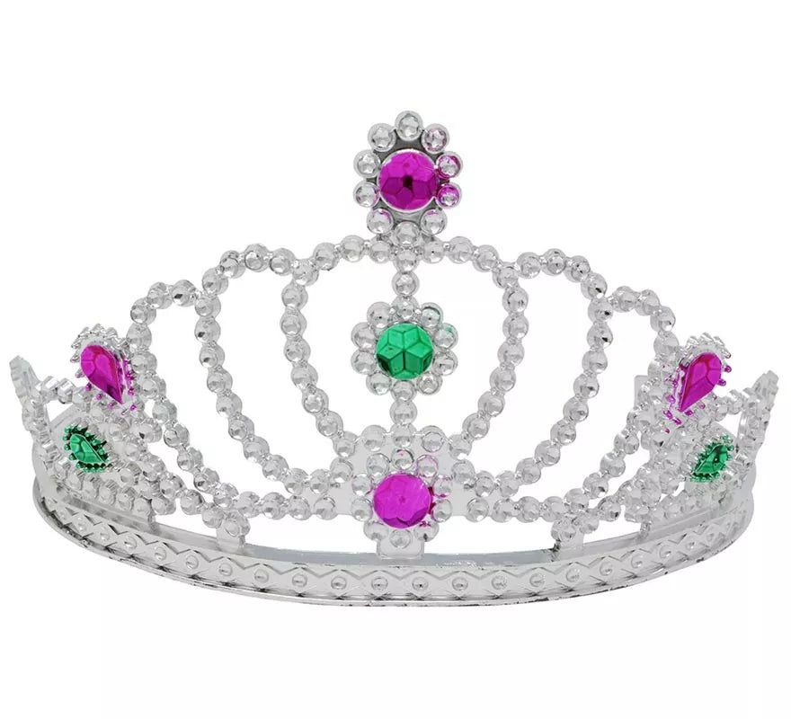 Translation missing: fr.Tiara o Diadema de Princesa de color plata