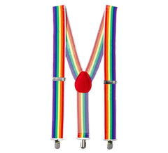 Bretelles arc-en-ciel pour adultes
