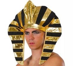 Coiffe de Pharaon Égyptien en Tissu