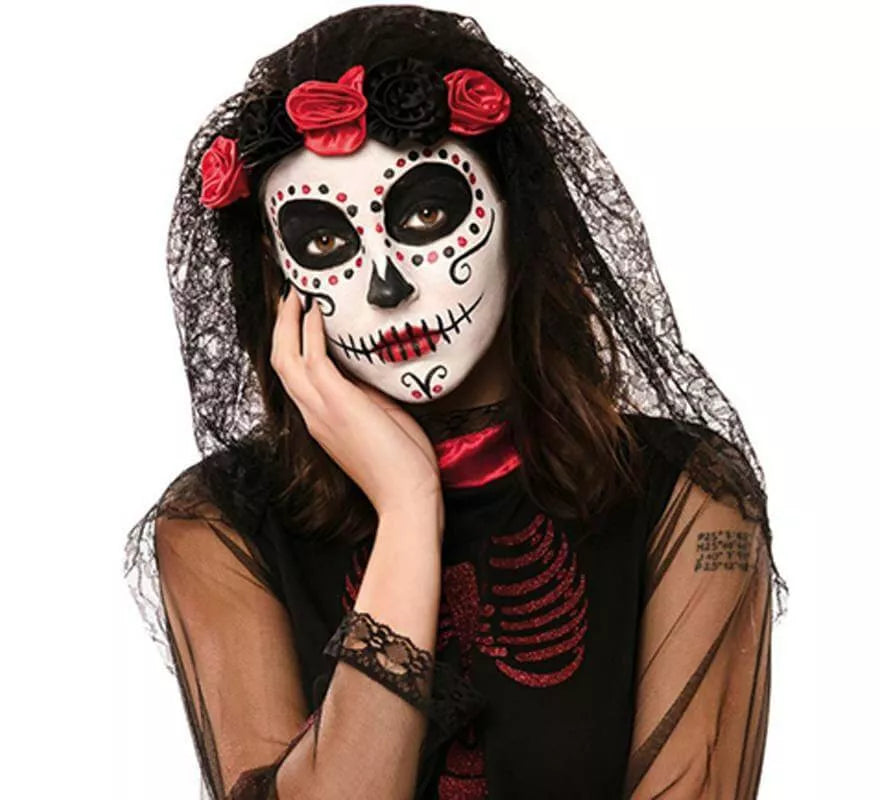 Translation missing: fr.Tocado y Velo Negro del Día de los Muertos