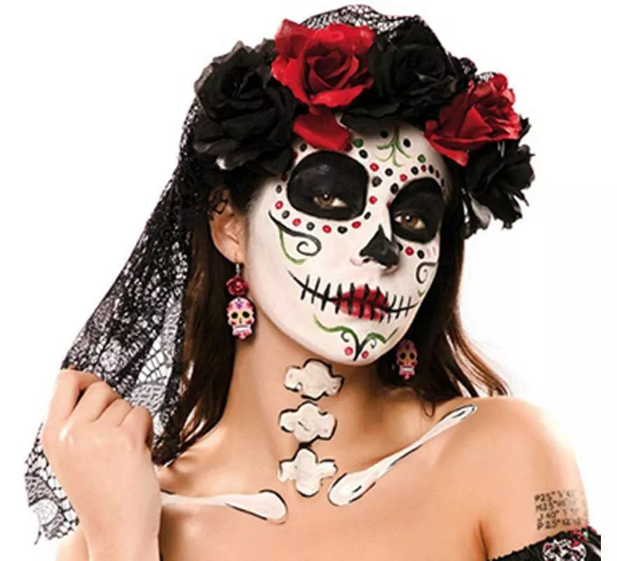 Translation missing: fr.Tocado y Velo Negro del Día de los Muertos