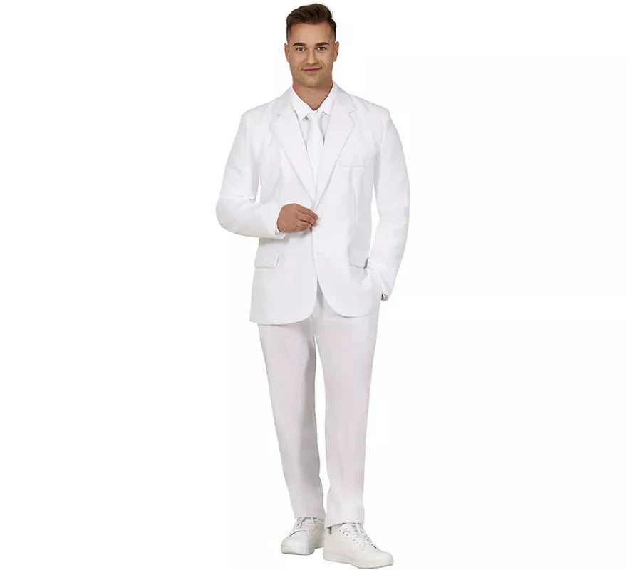 Traje Divertido blanco elegante para hombre