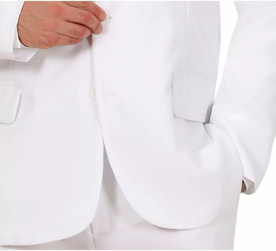 Translation missing: fr.Traje Divertido blanco elegante para hombre