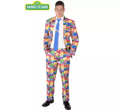 Costume drôle de rue Sésame multicolore pour homme