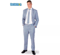 Déguisement drôle Doraemon bleu homme