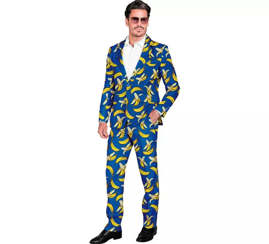 Translation missing: fr.Traje Divertido de Fiesta azul Banana para hombre