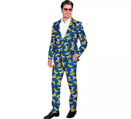 Traje Divertido de Fiesta azul Banana para hombre