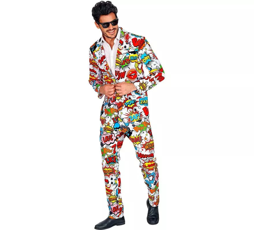 Translation missing: fr.Traje Divertido de los años 60 Arte Pop para hombre