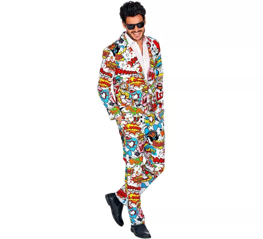 Translation missing: fr.Traje Divertido de los años 60 Arte Pop para hombre
