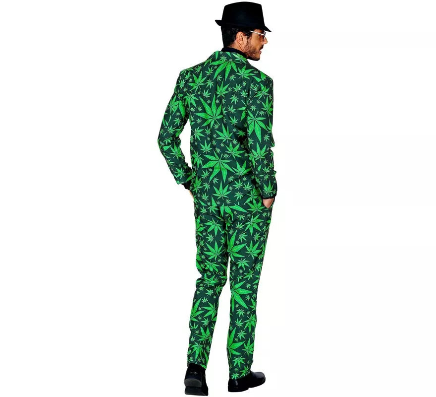 Translation missing: fr.Traje Divertido de Marihuana verde para hombre