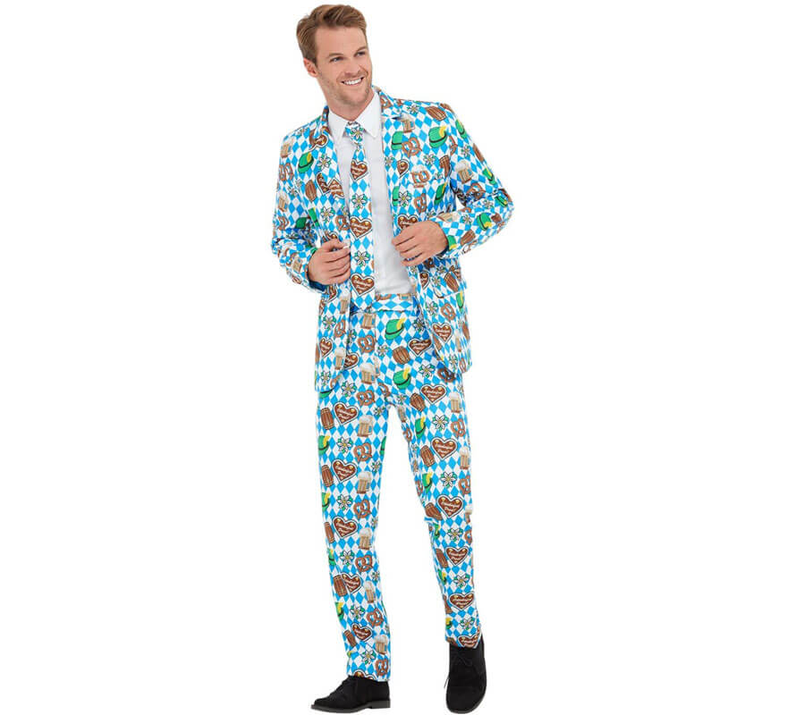 Translation missing: fr.Traje Divertido de Oktoberfest Azul para hombre
