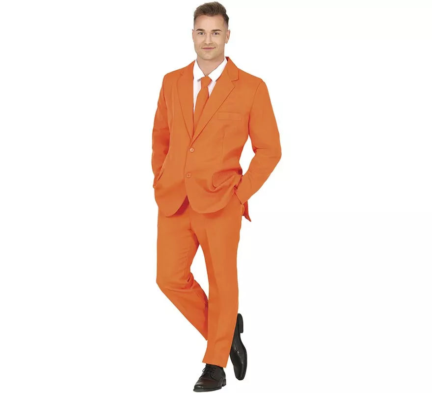 Translation missing: fr.Traje Divertido naranja elegante para hombre
