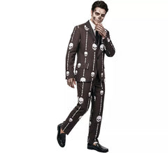 Costume rigolo noir Skulls and Bones pour homme