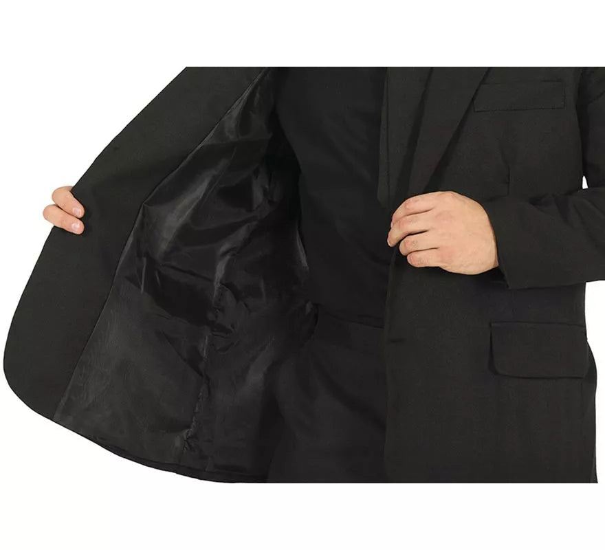 Translation missing: fr.Traje Divertido negro mate para hombre