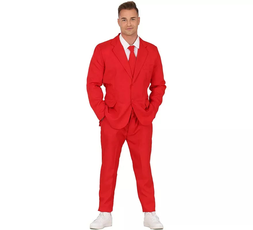 Translation missing: fr.Traje Divertido rojo vibrante para hombre