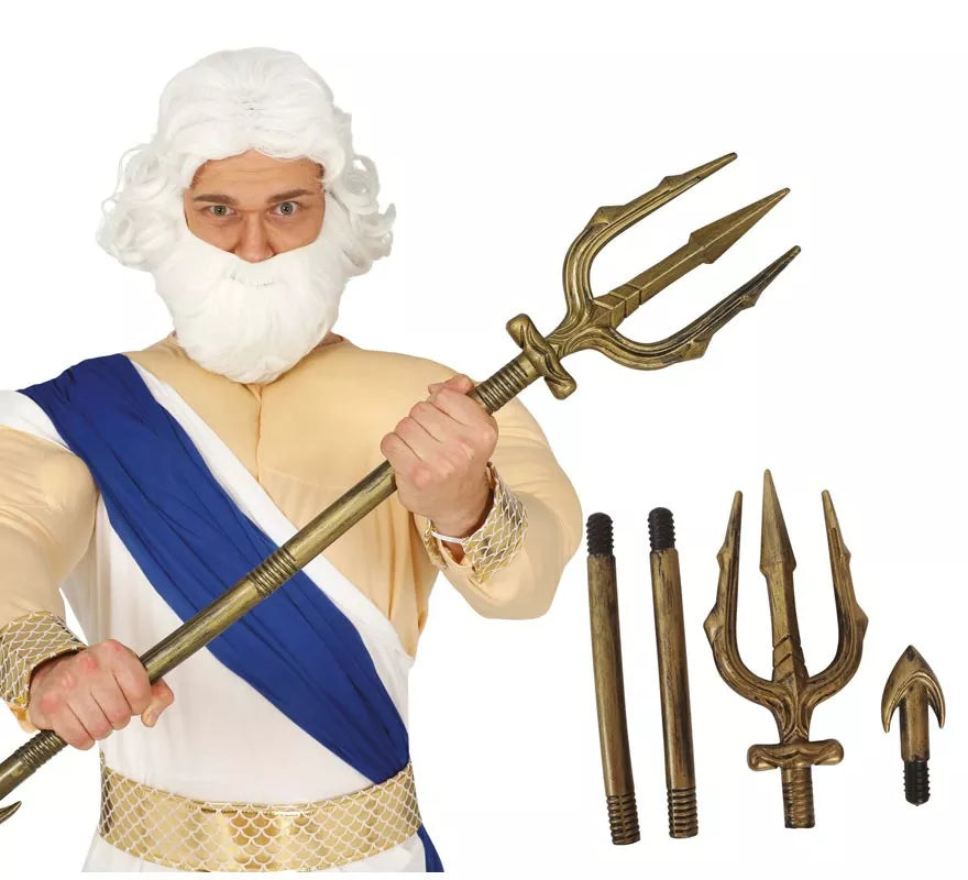 Translation missing: fr.Tridente de Neptuno Color Oro de 94 cm