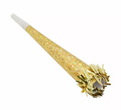 Trompette métalisée 26 cm plusieurs couleurs