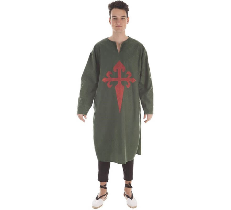 Túnica Verde con Escudo para hombre