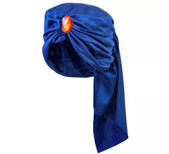 Ali Baba Turban Bleu avec Pierre Précieuse