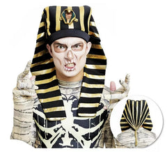 Turban Pharaon Deluxe noir et or pour hommes