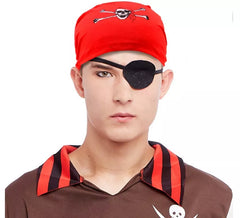 Turban crâne de pirate pour adulte, couleurs assorties
