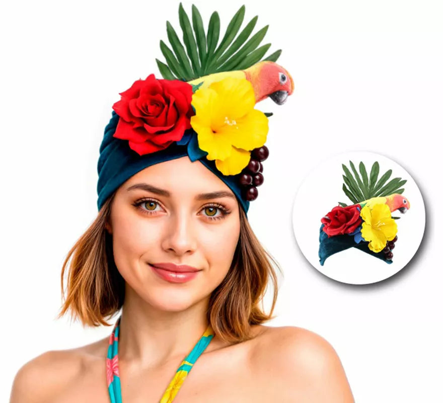 Translation missing: fr.Turbante de Rumbera Tropical con Flores
