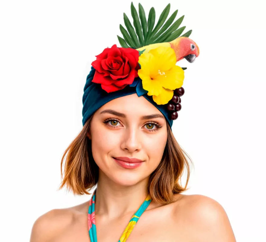 Translation missing: fr.Turbante de Rumbera Tropical con Flores