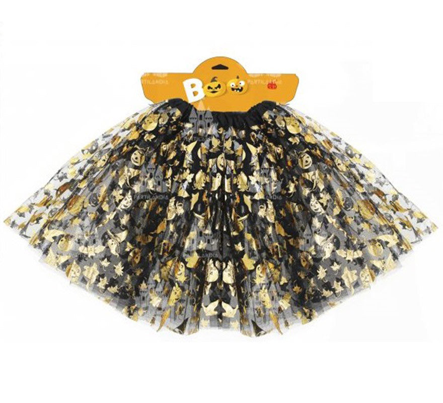 Translation missing: fr.Tutú 40 cm Halloween Oro para mujer