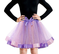 Tutu avec noeud lilas et rose 30 cm pour enfant