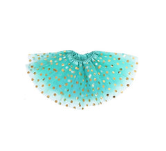 Tutu à pois dorés de 40 cm en différentes couleurs