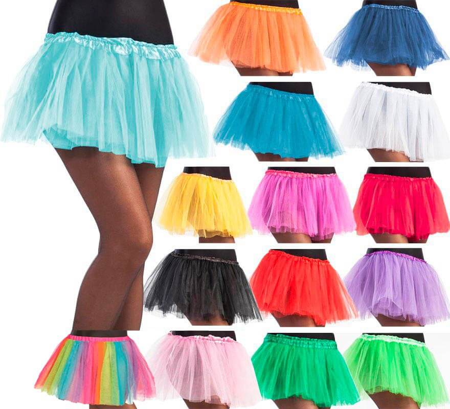 Translation missing: fr.Tutú de 30 cm de largo en varios colores para niña
