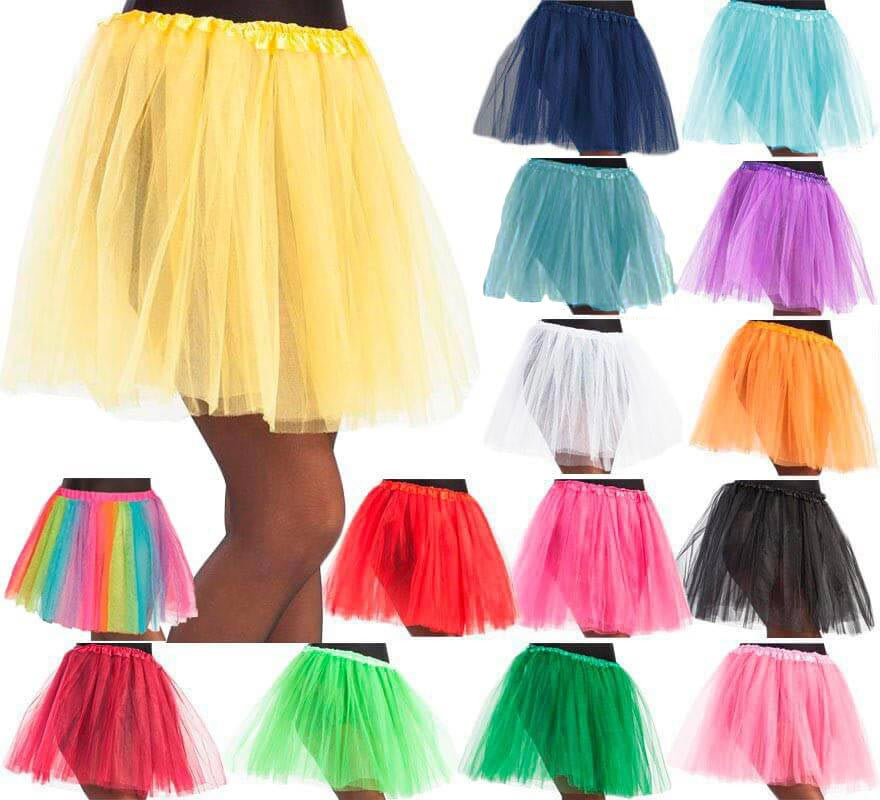 Translation missing: fr.Tutú de 40 cm de largo en varios colores para mujer
