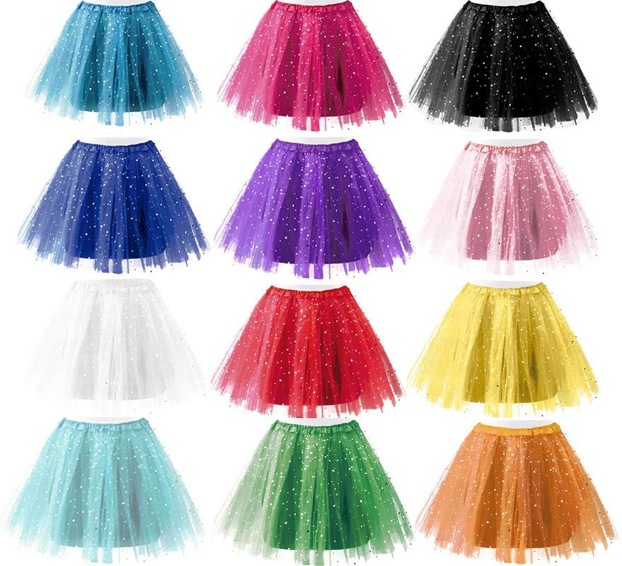 Translation missing: fr.Tutú Estrellas en varios colores para mujer de 40 cm