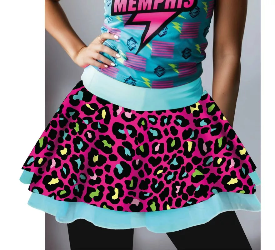 Translation missing: fr.Tutú Leopardo multicolor de 40 cm para mujer