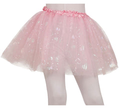 Tutu rose avec coeurs enfants 30 cm