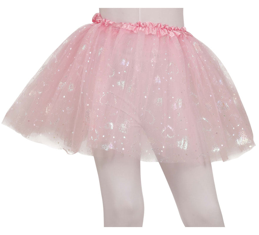 Translation missing: fr.Tutú rosa con Corazones de 30 cm infantil