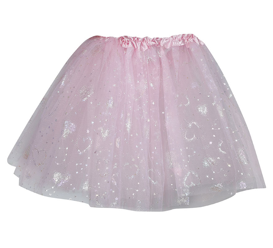 Translation missing: fr.Tutú rosa con Estrellas de 30 cm infantil
