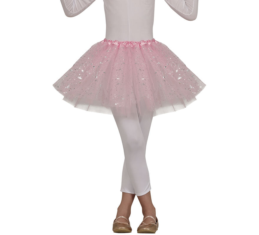 Translation missing: fr.Tutú rosa con Estrellas de 30 cm infantil